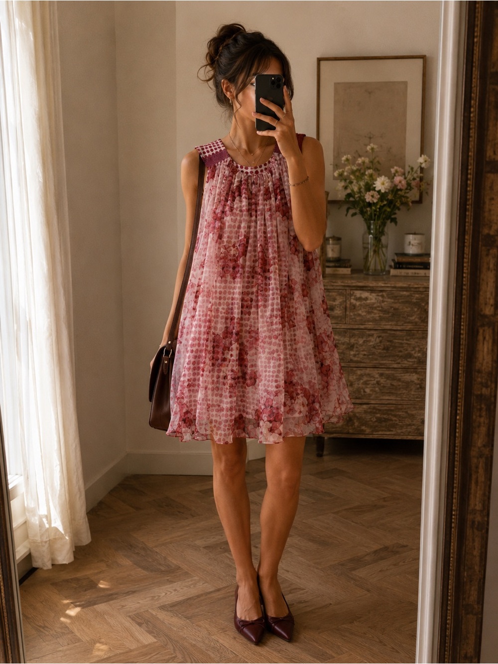 Petite Couture Chiara Cucconi Boho Floral Dress, (US 6-8), BN Rare Boutique Find